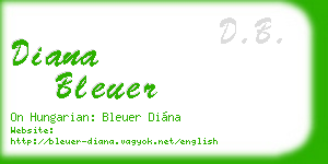 diana bleuer business card